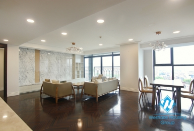 Serviced apartment for rent with three bedrooms in Hoang Thanh Tower, Hai Ba Trung